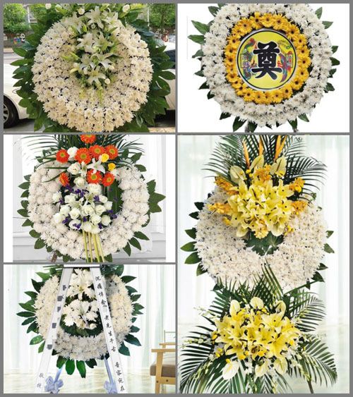 广东广州市花都区赤坭镇西边村花圈速递